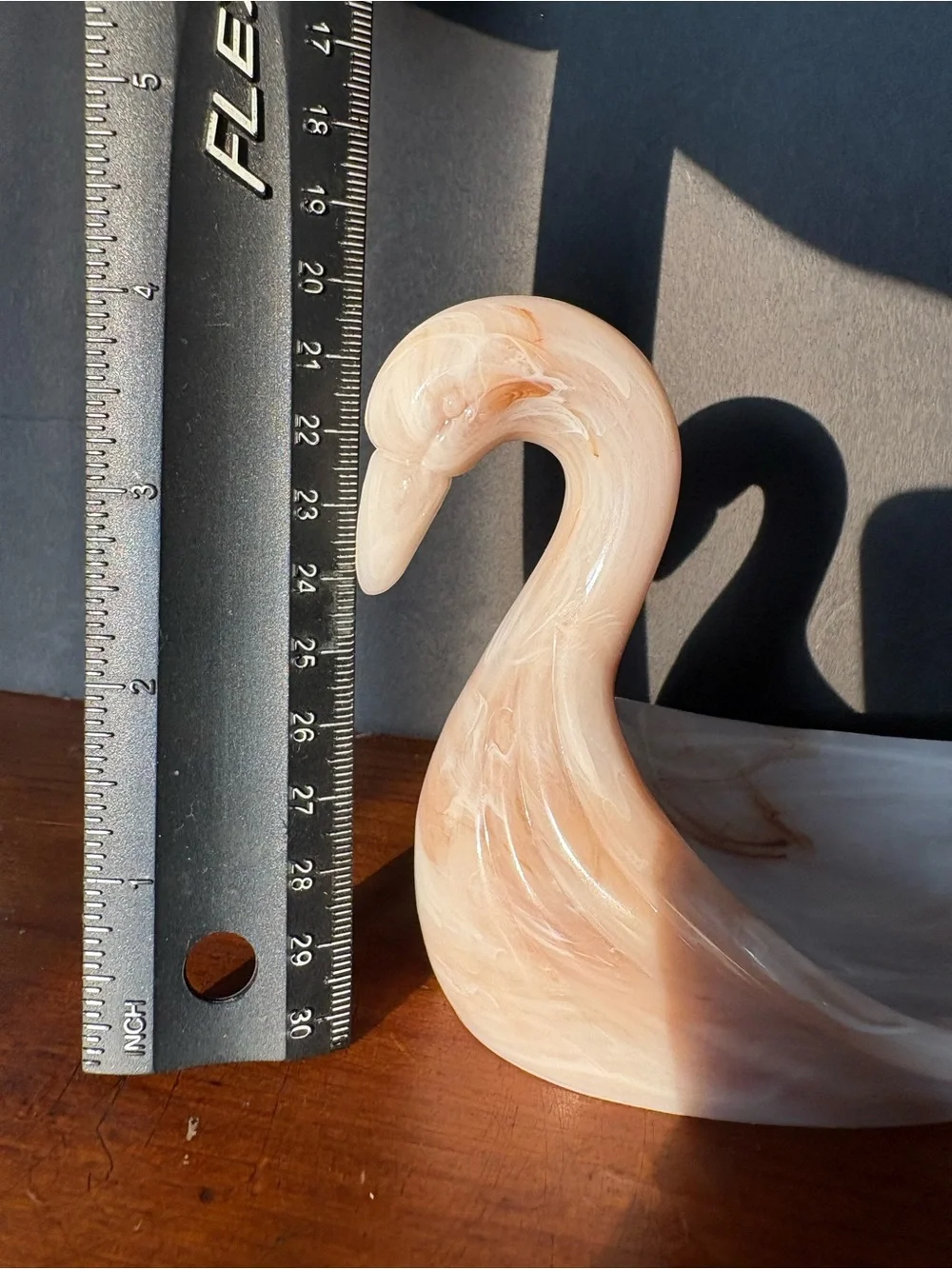 Vintage 80’s or 90’s Faux Marble Swan Soap or Trinket Dish